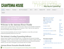 Tablet Screenshot of antennahouse.com